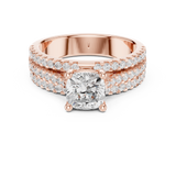 Ladies Ring DDLR-528@7 - Rose Gold - Image
