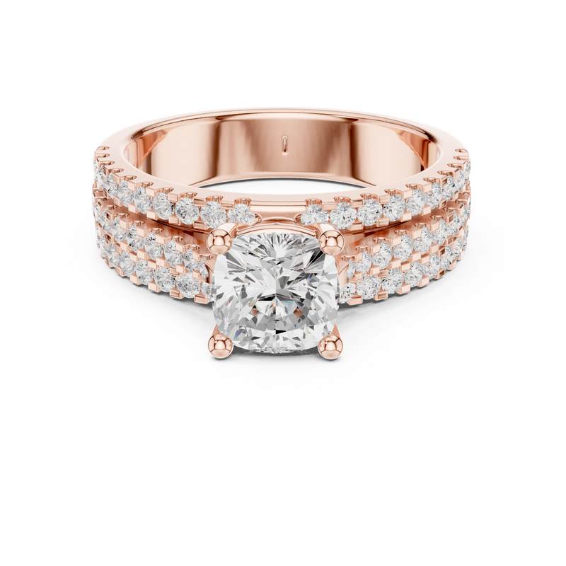 Ladies Ring DDLR-528@7 - Rose Gold - Image
