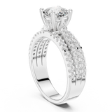 Ladies Ring DDLR-528@7 - White Gold - Image