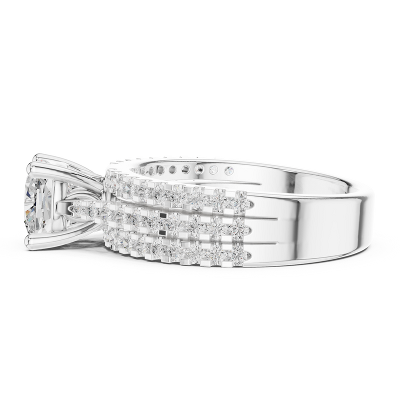 Ladies Ring DDLR-528@7 - White Gold - Image