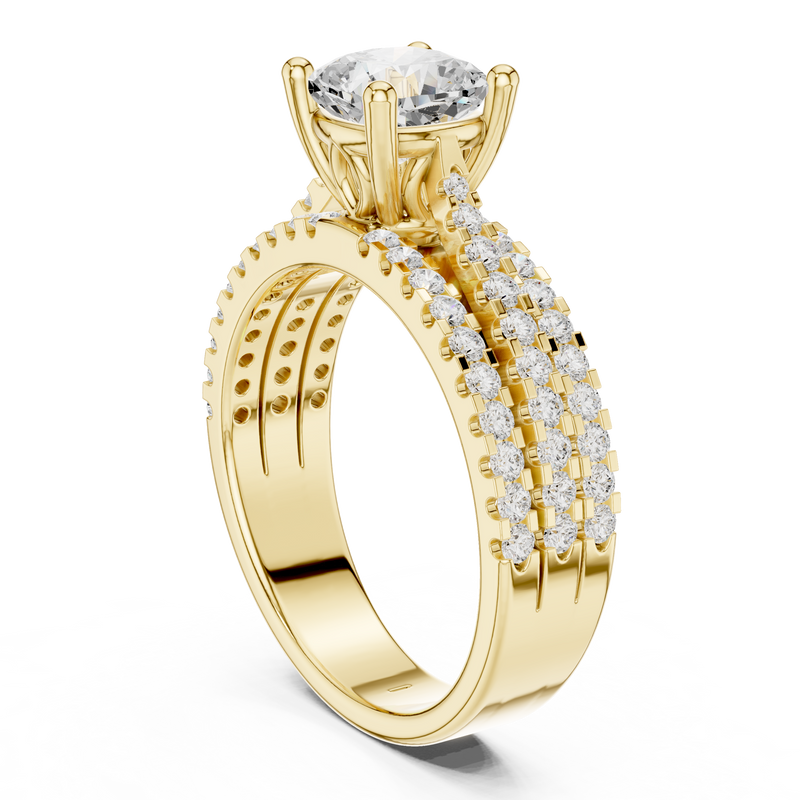 Ladies Ring DDLR-528@7 - Yellow Gold - Image