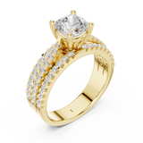 Ladies Ring DDLR-528@7 - Yellow Gold - Image