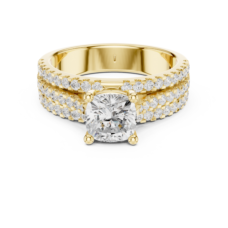 Ladies Ring DDLR-528@7 - Yellow Gold - Image