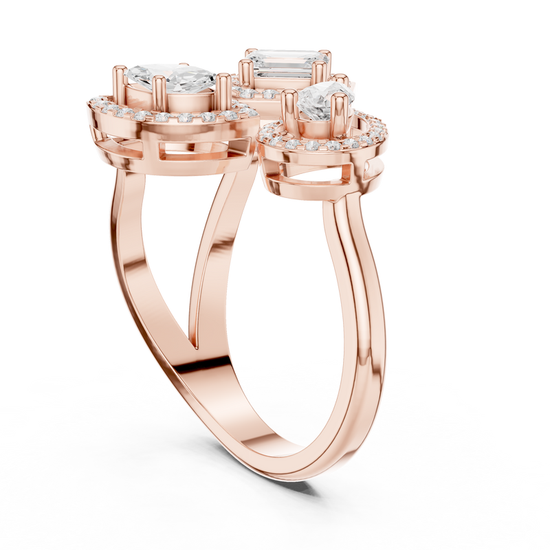 Ladies Ring DDLR-530@7 - Rose Gold - Image