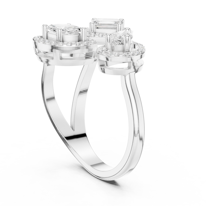 Ladies Ring DDLR-530@7 - White Gold - Image