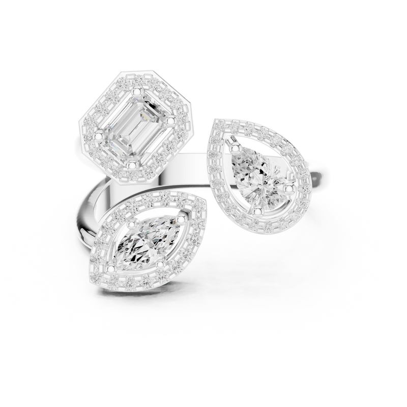 Ladies Ring DDLR-530@7 - White Gold - Image