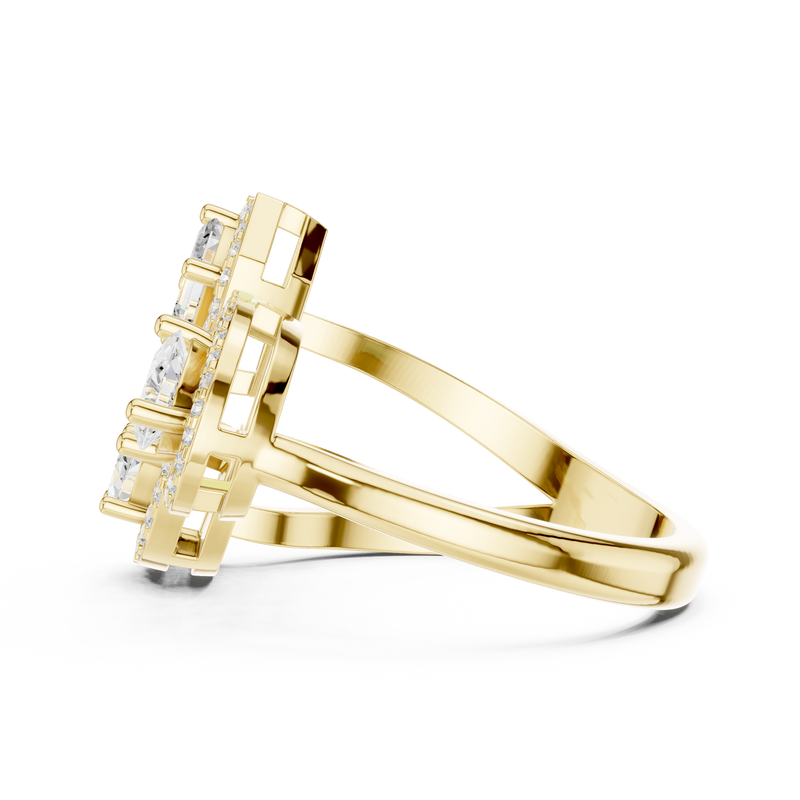 Ladies Ring DDLR-530@7 - Yellow Gold - Image