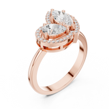 Ladies Ring DDLR-531@7 - Rose Gold - Image