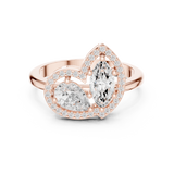 Ladies Ring DDLR-531@7 - Rose Gold - Image