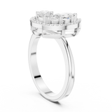 Ladies Ring DDLR-531@7 - White Gold - Image