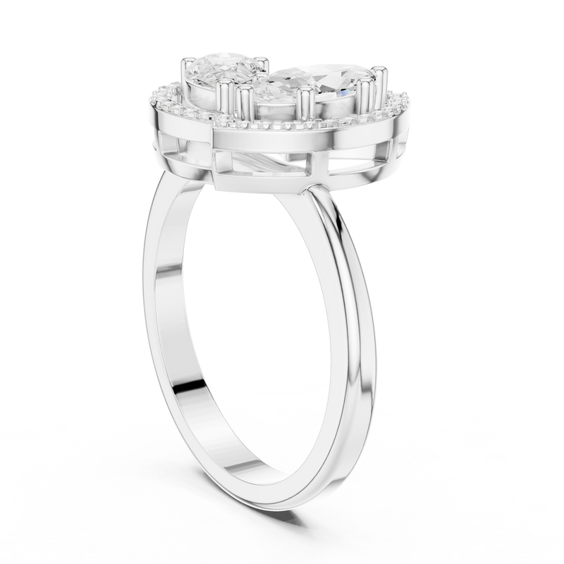 Ladies Ring DDLR-531@7 - White Gold - Image