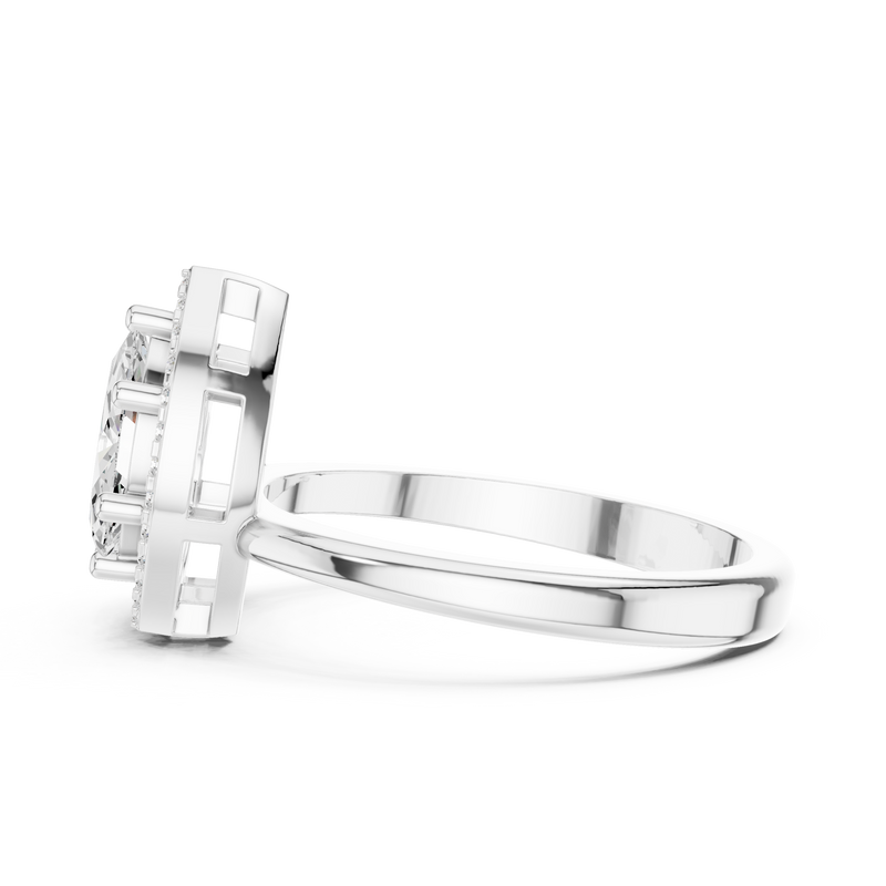 Ladies Ring DDLR-531@7 - White Gold - Image