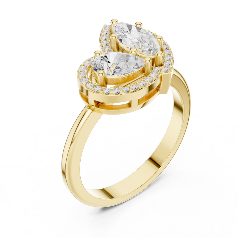Ladies Ring DDLR-531@7 - Yellow Gold - Image
