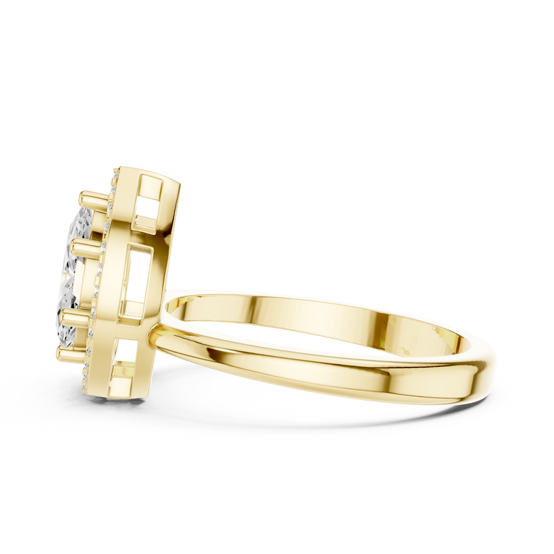 Ladies Ring DDLR-531@7 - Yellow Gold - Image