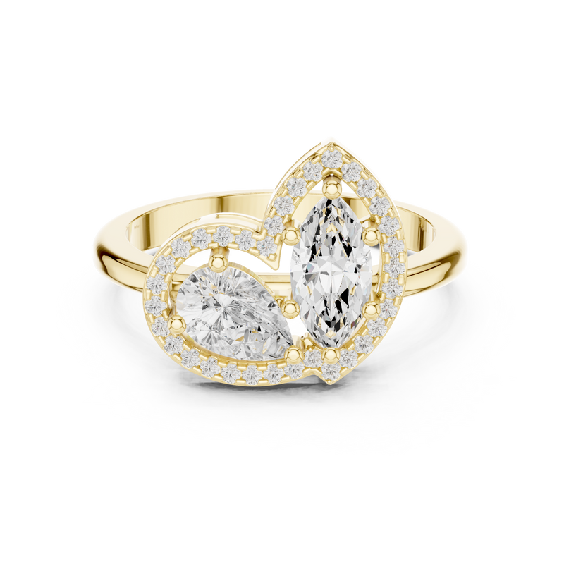 Ladies Ring DDLR-531@7 - Yellow Gold - Image