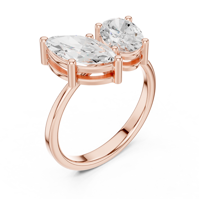 Ladies Ring DDLR-532@7 - Rose Gold - Image