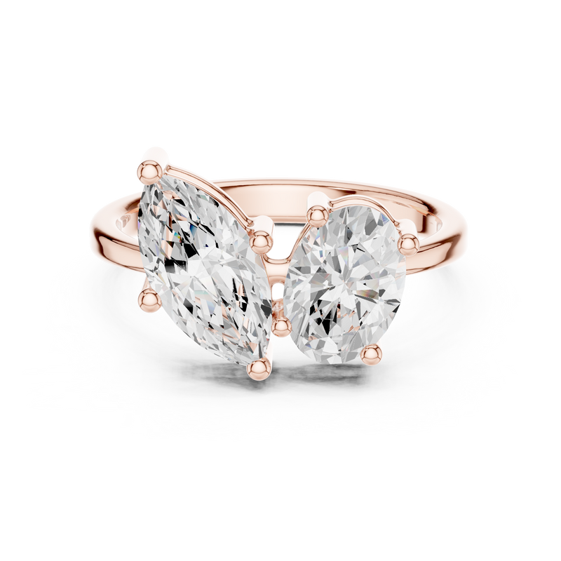 Ladies Ring DDLR-532@7 - Rose Gold - Image