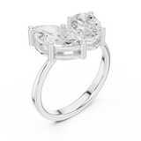 Ladies Ring DDLR-532@7 - White Gold - Image