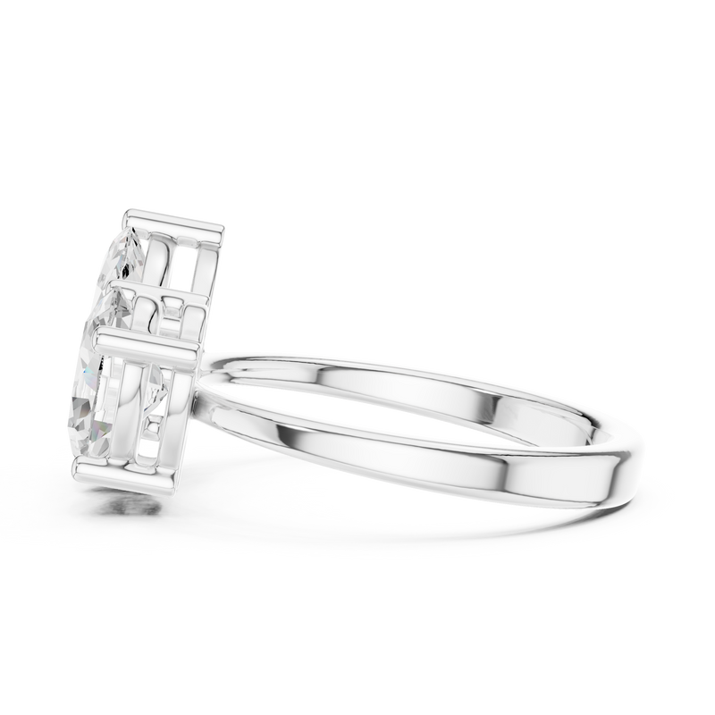 Ladies Ring DDLR-532@7 - White Gold - Image