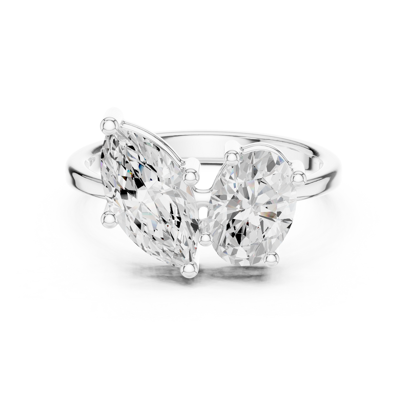 Ladies Ring DDLR-532@7 - White Gold - Image