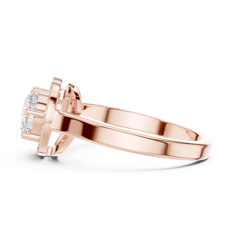 Ladies Ring DDLR-533@7 - Rose Gold - Image