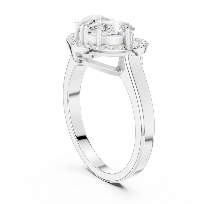 Ladies Ring DDLR-533@7 - White Gold - Image