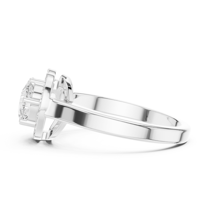 Ladies Ring DDLR-533@7 - White Gold - Image