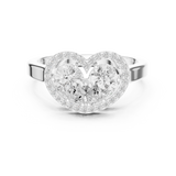 Ladies Ring DDLR-533@7 - White Gold - Image