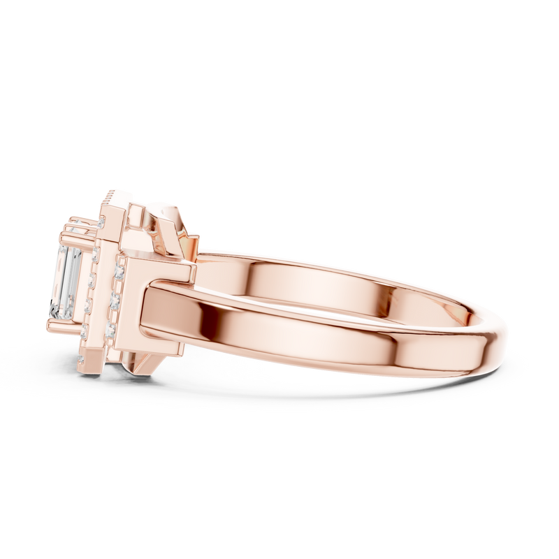 Ladies Ring DDLR-534@7 - Rose Gold - Image