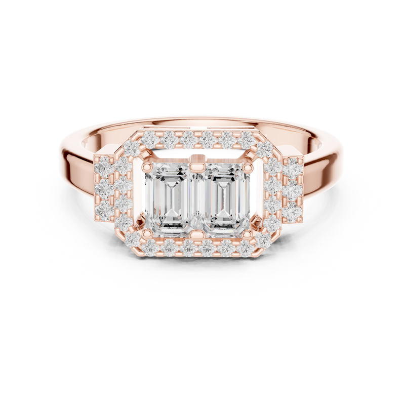 Ladies Ring DDLR-534@7 - Rose Gold - Image