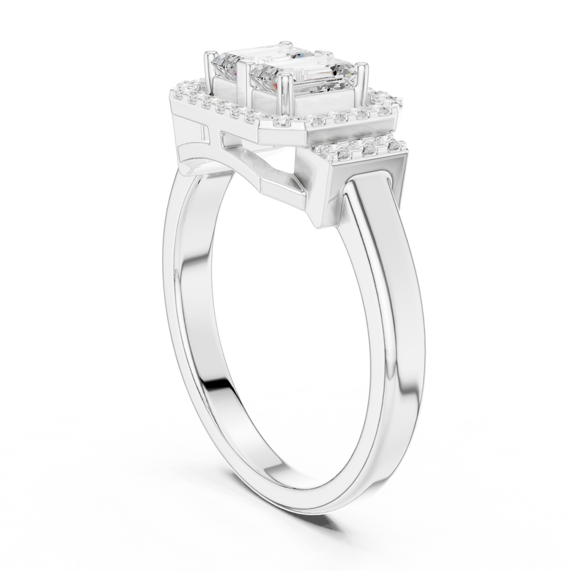 Ladies Ring DDLR-534@7 - White Gold - Image