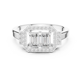 Ladies Ring DDLR-534@7 - White Gold - Image