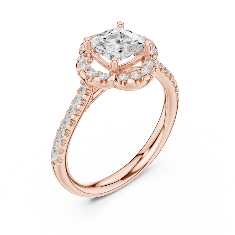 Ladies Ring DDLR-535@7 - Rose Gold - Image