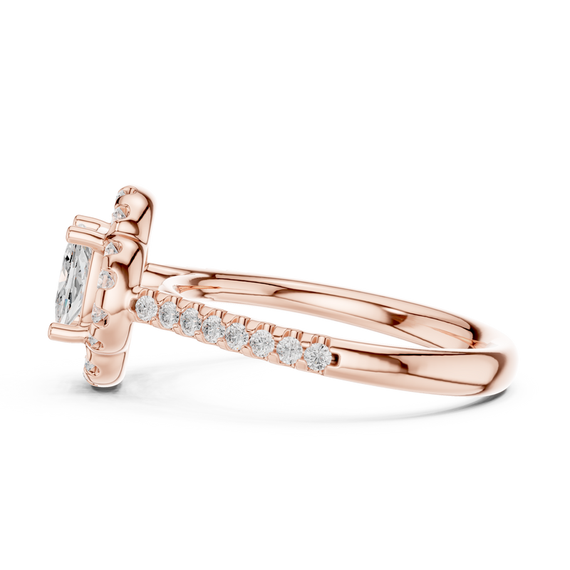 Ladies Ring DDLR-535@7 - Rose Gold - Image
