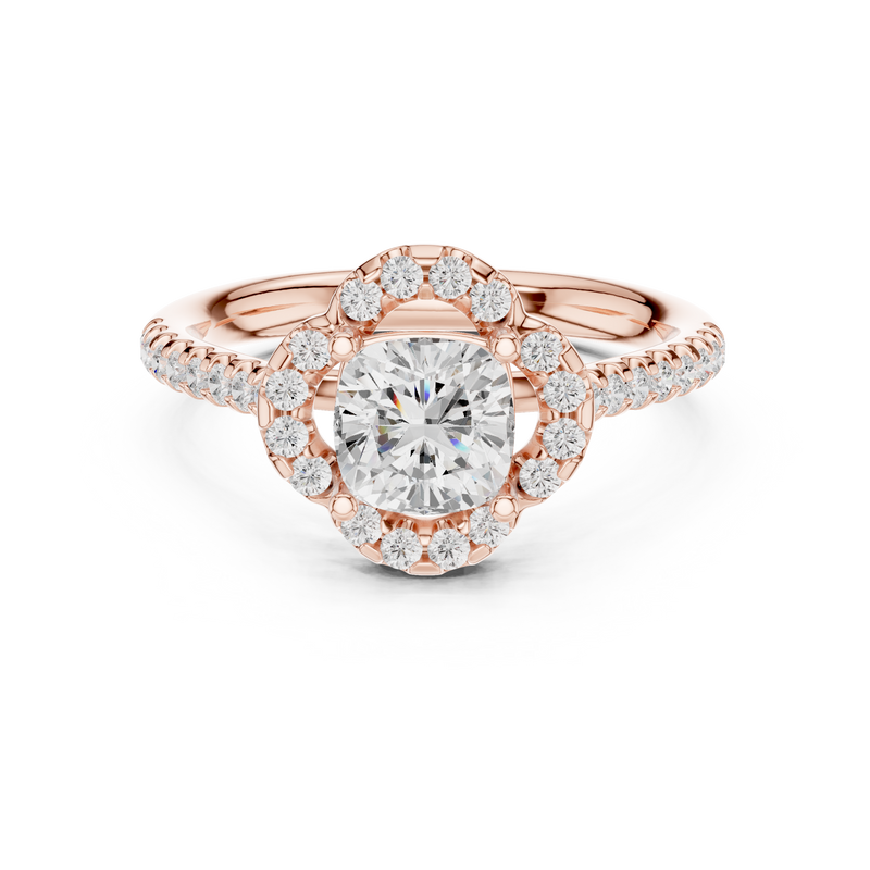 Ladies Ring DDLR-535@7 - Rose Gold - Image