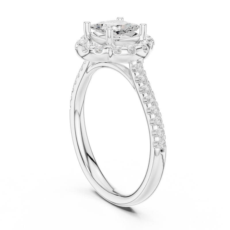 Ladies Ring DDLR-535@7 - White Gold - Image
