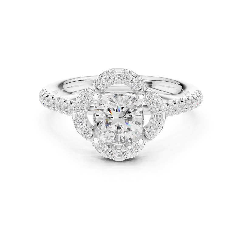 Ladies Ring DDLR-535@7 - White Gold - Image