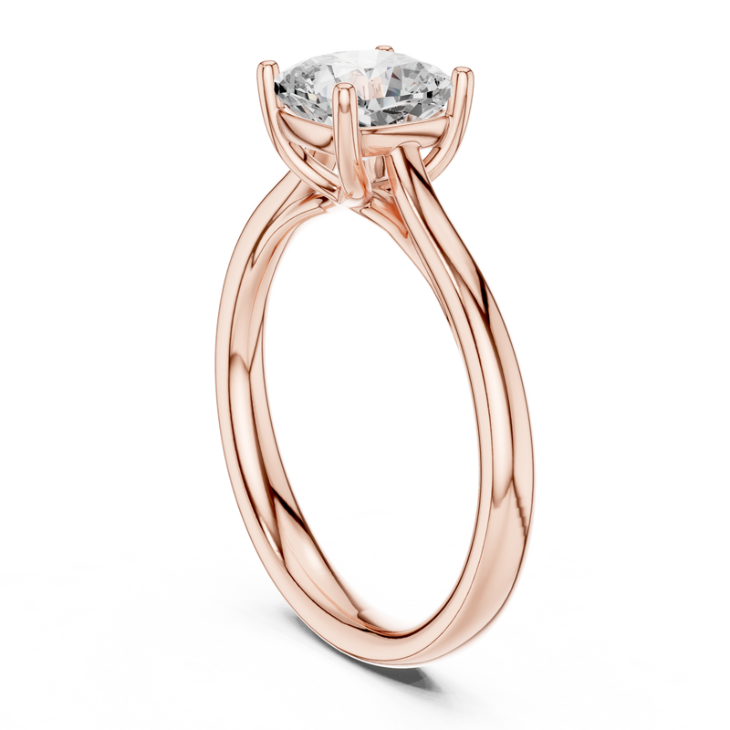 Ladies Ring DDLR-536@7 - Rose Gold - Image