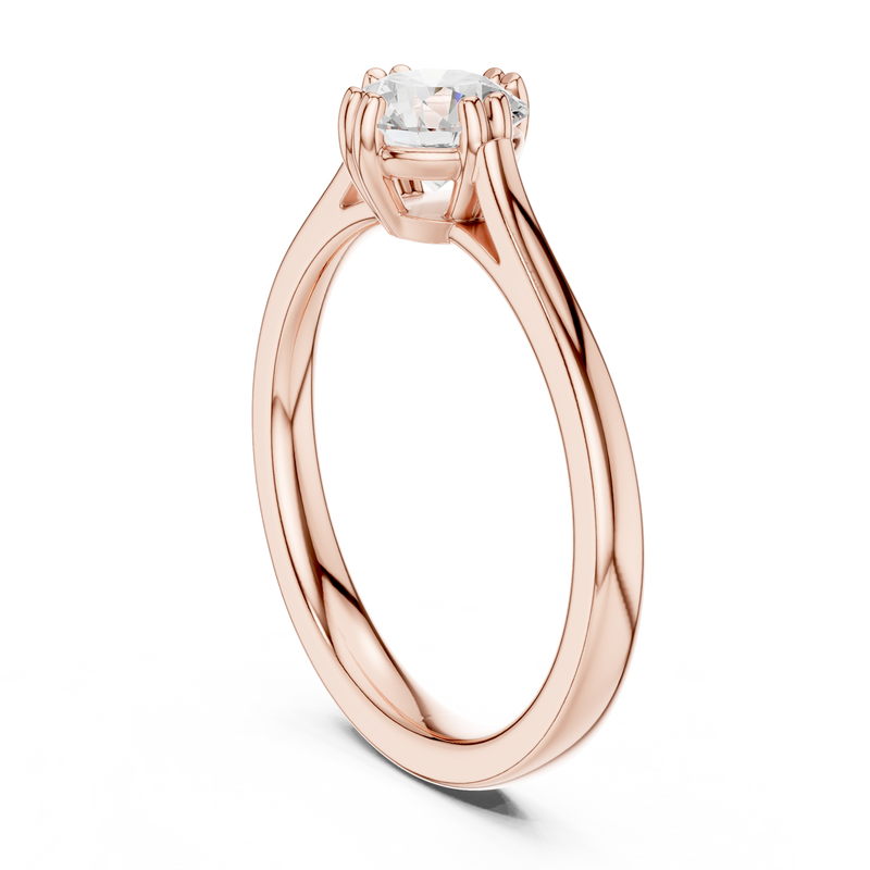 Ladies Ring DDLR-541@7 - Rose Gold - Image