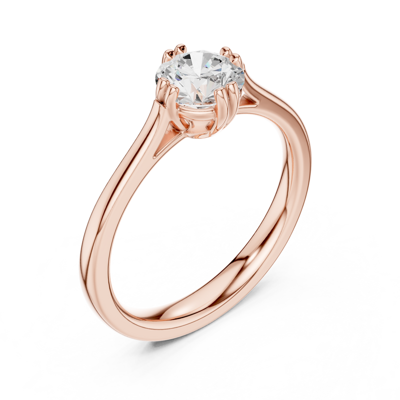 Ladies Ring DDLR-541@7 - Rose Gold - Image