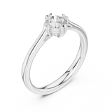 Ladies Ring DDLR-542@7 - White Gold - Image