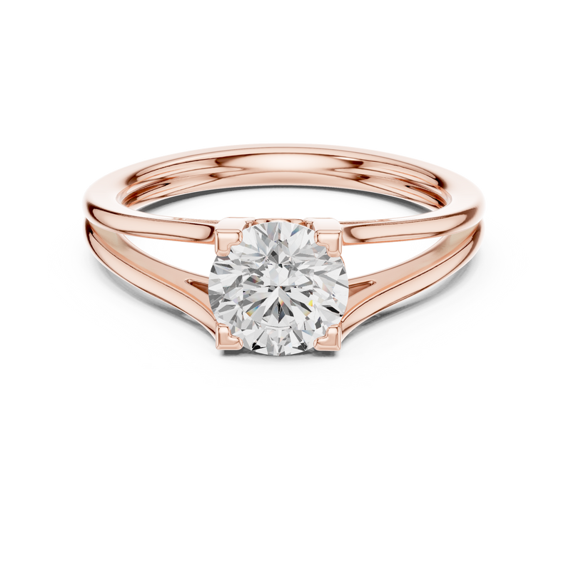 Ladies Ring DDLR-543@7 - Rose Gold - Image