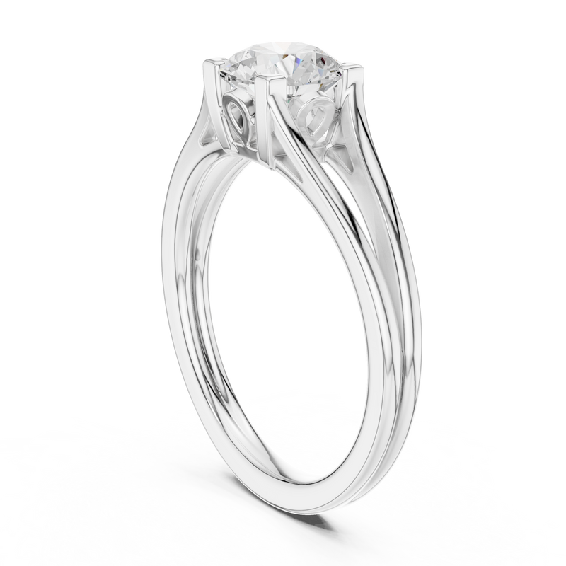 Ladies Ring DDLR-543@7 - White Gold - Image