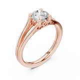 Ladies Ring DDLR-544@7 - Rose Gold - Image