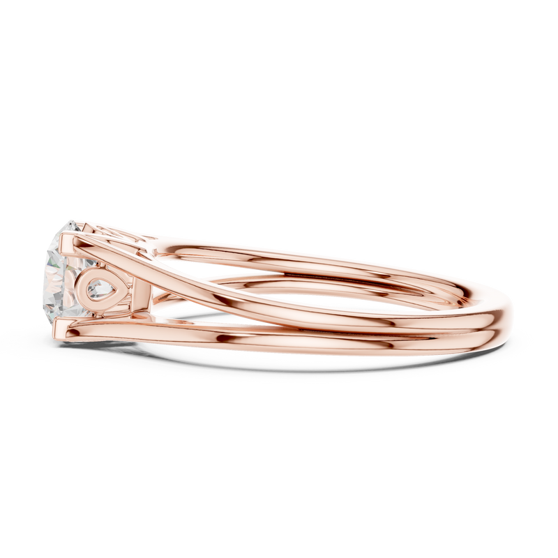 Ladies Ring DDLR-544@7 - Rose Gold - Image