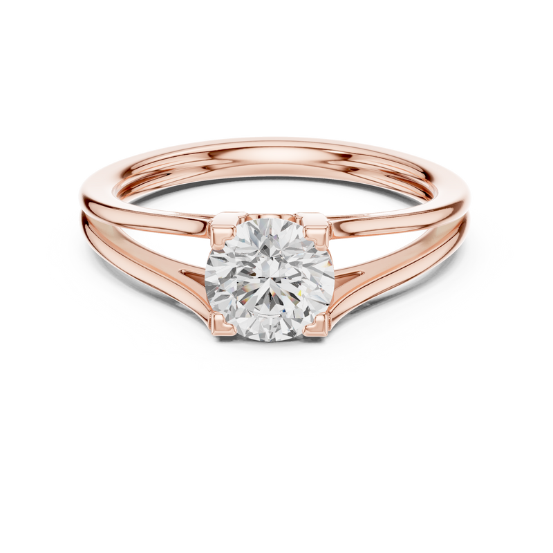 Ladies Ring DDLR-544@7 - Rose Gold - Image