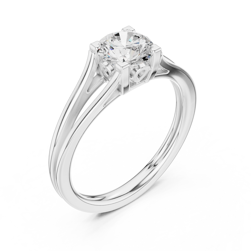 Ladies Ring DDLR-544@7 - White Gold - Image