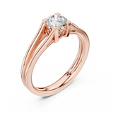Ladies Ring DDLR-545@7 - Rose Gold - Image