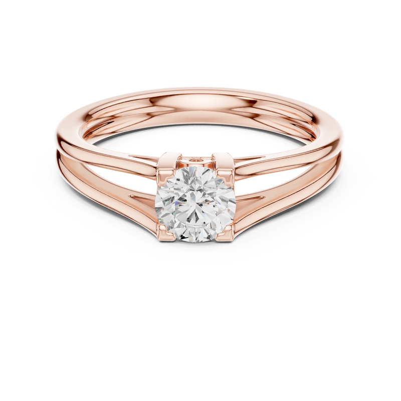 Ladies Ring DDLR-545@7 - Rose Gold - Image
