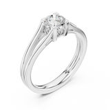 Ladies Ring DDLR-545@7 - White Gold - Image
